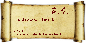 Prochaczka Ivett névjegykártya